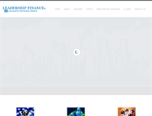 Tablet Screenshot of leadership-finance.com